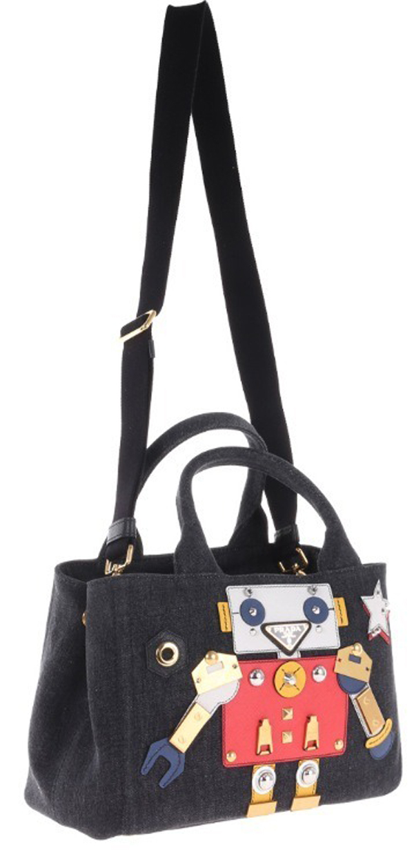 PRADAプラダスーパーコピー ロボット デニムトートバッグ 2WAY 2色 1BG4392ELY