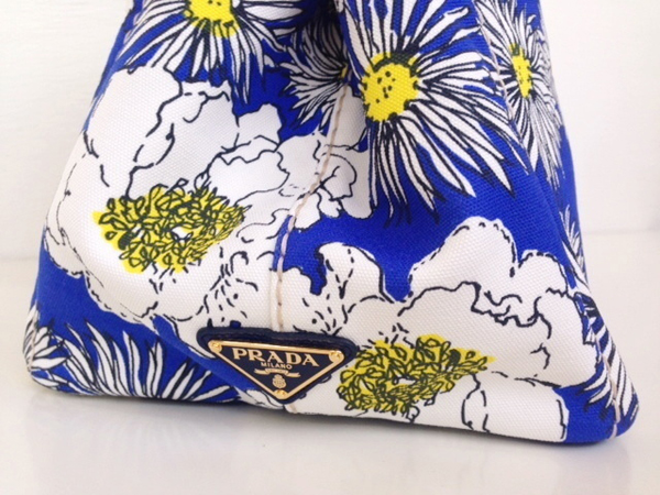 国内即納☆可愛い花柄♪《PRADA》プラダスーパーコピー  CANAPA 2WAY トートバッグ (M)