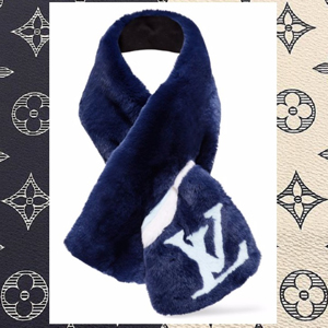 VUITTON ルイヴィトン マフラー スーパーコピー エシャルプレインボー ストライプスマフラー青 M70464