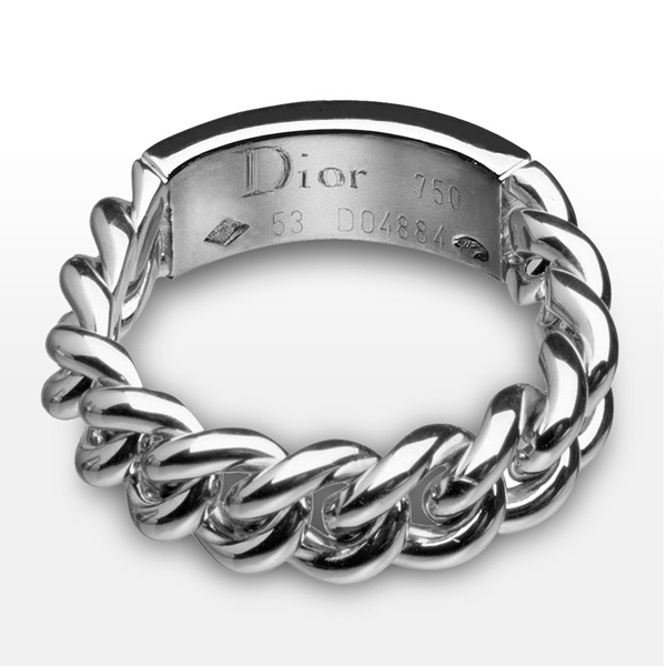 ★希少!! 【Christian Dior】クリスチャンディオール ホワイトゴールド ダイヤモンド リング