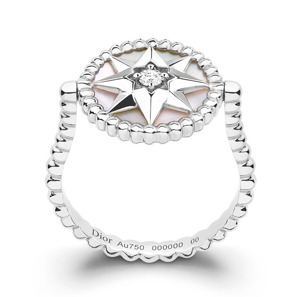 ★希少【Christian Dior】クリスチャンディオール 18Kホワイトゴールド ダイヤモンド リング