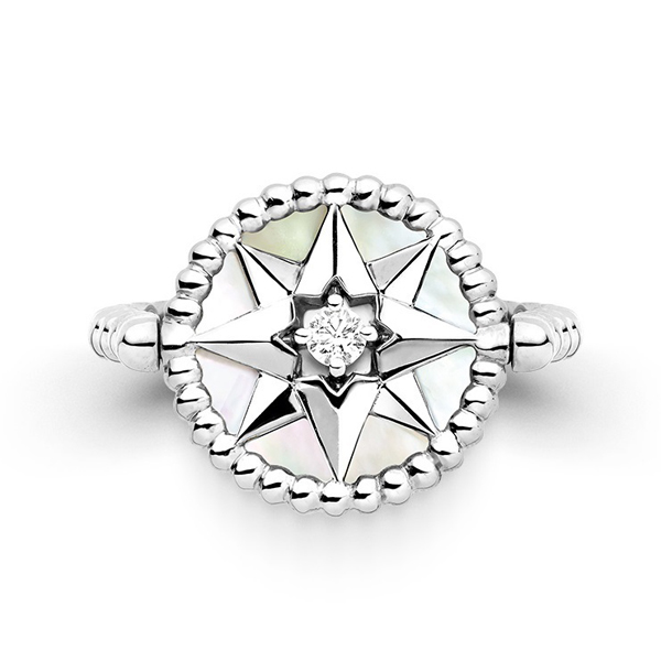 ★希少【Christian Dior】クリスチャンディオール 18Kホワイトゴールド ダイヤモンド リング