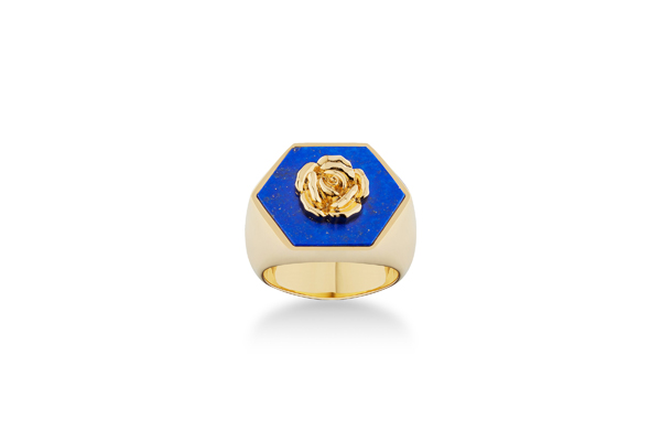 【Christian Dior】クリスチャンディオール LUCKY DIOR シグネットリング バラ／ローズ