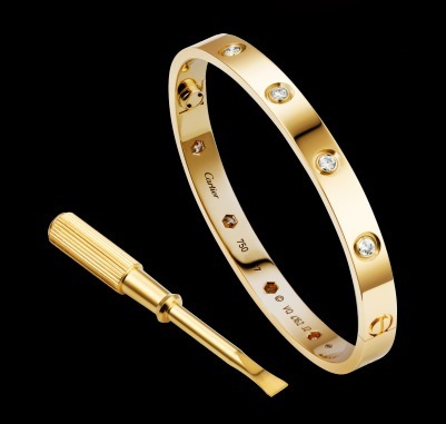 CARTIERカルティエ ブレスレット スーパーコピー 【LOVE10ブレスレットB6040516/YELLOWゴールド+ダイヤ】