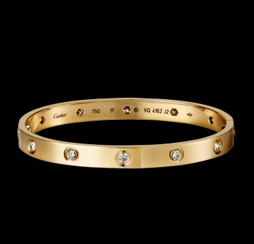 CARTIERカルティエ ブレスレット スーパーコピー 【LOVE10ブレスレットB6040516/YELLOWゴールド+ダイヤ】
