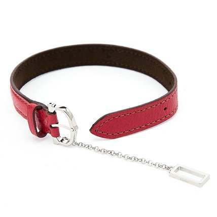 【Cartier】カルティエ ブレスレット スーパーコピー チェーンストラップ レザーブレスレット L3001 121 FUCSIA