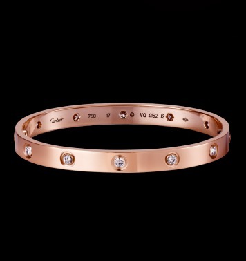 CARTIERカルティエ ブレスレット スーパーコピー 【LOVE10ブレスレットB6040616ローズゴールド＋ダイヤ