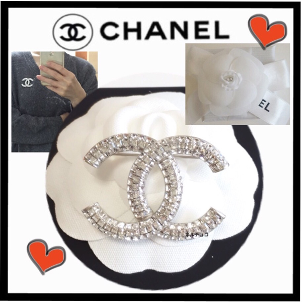 《新作限定 華やかエレ女》CHANEL 2016春夏新作 シャネルスーパーコピー ラインストーンブローチ