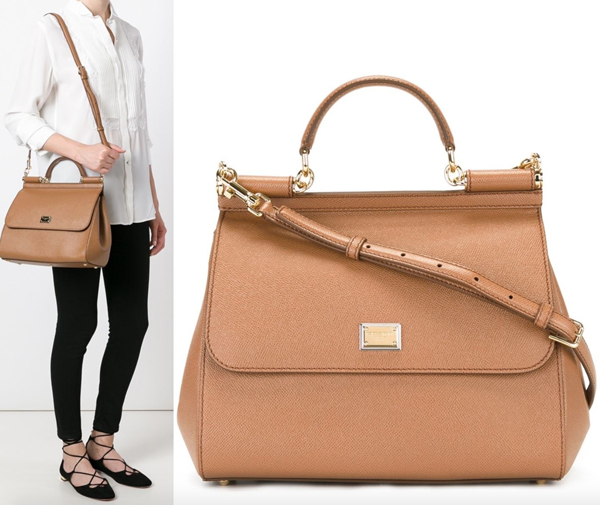 2017新作 SICILY Dolce&Gabbana(D&G)ドルチェ&ガッバーナ スーパーコピー バッグ DAUPHINEレザー ラージサイズ Caramel BB6235A10018M417