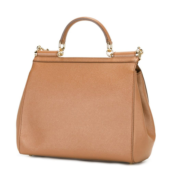 2017新作 SICILY Dolce&Gabbana(D&G)ドルチェ&ガッバーナ スーパーコピー バッグ DAUPHINEレザー ラージサイズ Caramel BB6235A10018M417