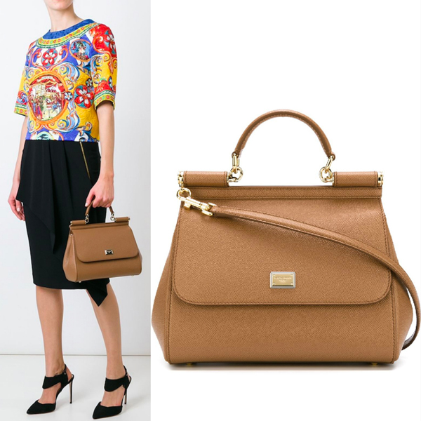 17SS Dolce&Gabbana(D&G)ドルチェ&ガッバーナ スーパーコピー DG191 MEDIUM‘SICILY’BAG IN DAUPHINE PRINT LEATHER