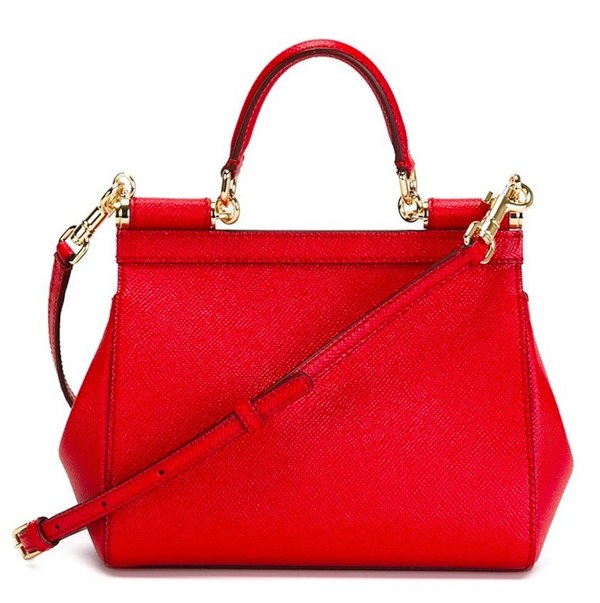 17SS Dolce&Gabbana(D&G)ドルチェ&ガッバーナ スーパーコピー DG162 SMALL‘SICILY’BAG IN DAUPHINE PRINT LEATHER