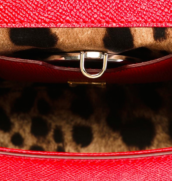 17SS Dolce&Gabbana(D&G)ドルチェ&ガッバーナ スーパーコピー DG162 SMALL‘SICILY’BAG IN DAUPHINE PRINT LEATHER