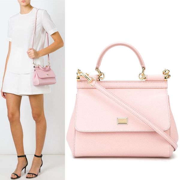 17SS Dolce&Gabbana(D&G)ドルチェ&ガッバーナ スーパーコピー DG166 SMALL‘SICILY’BAG IN DAUPHINE PRINT LEATHER