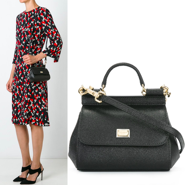 16-17AW Dolce&Gabbana(D&G)ドルチェ&ガッバーナ スーパーコピー DG612 MICRO‘SICILY’IN DAUPHINE PRINT LEATHER