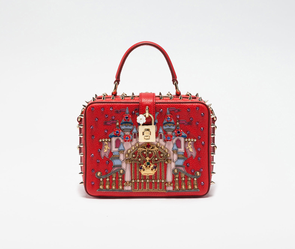 2017新作人気 刺激的 Rosaria (D&G)ドルチェ&ガッバーナ スーパーコピー スタッズ ハンドバック Dolce & Gabbana