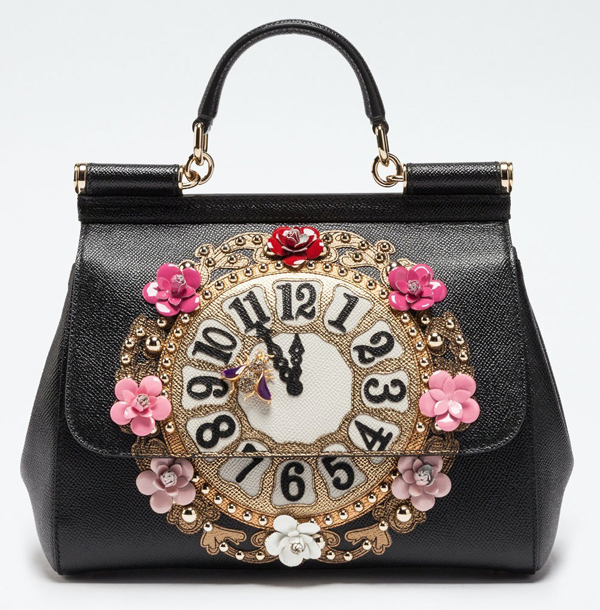 2017新作人気 SICILY Dolce&Gabbana(D&G)ドルチェ&ガッバーナ スーパーコピー バッグ DAUPHINEプリントレザーデコレーション ミディアム BB6002AE43280999