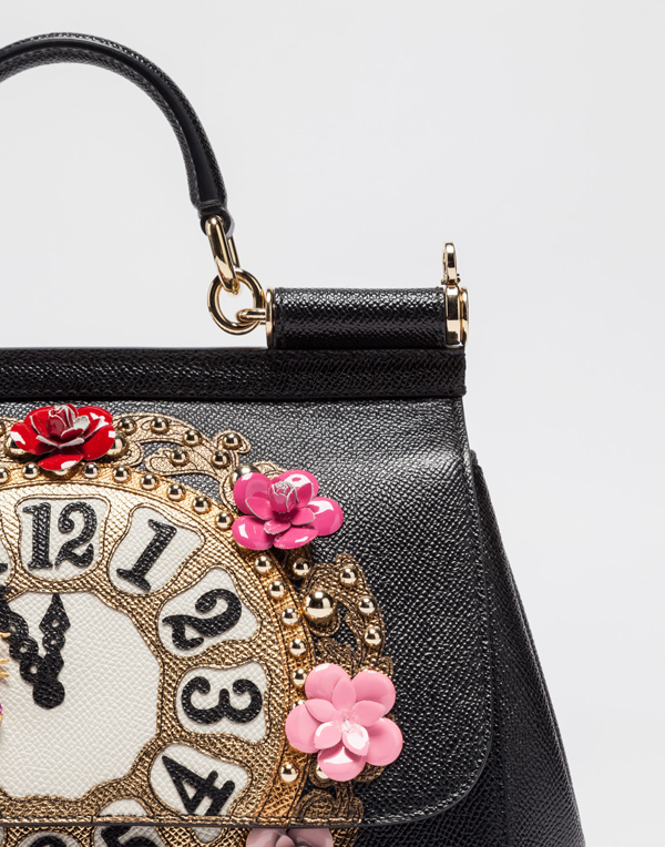 2017新作人気 SICILY Dolce&Gabbana(D&G)ドルチェ&ガッバーナ スーパーコピー バッグ DAUPHINEプリントレザーデコレーション ミディアム BB6002AE43280999