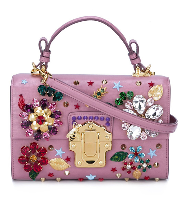 2017新作人気 Dolce&Gabbana(D&G)ドルチェ&ガッバーナ スーパーコピー ジュエルショルダーバッグ ピンク　BB6260AC8398H409