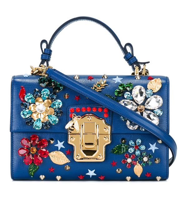 2017新作人気 Dolce&Gabbana(D&G)ドルチェ&ガッバーナ スーパーコピー ジュエルショルダーバッグ ブルー　BB6260AC8398H606