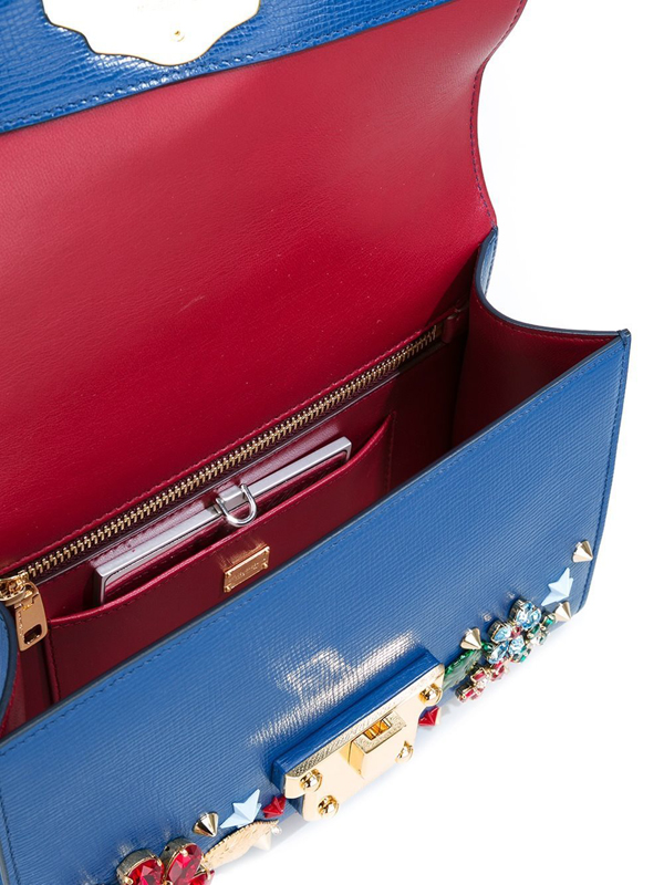 2017新作人気 Dolce&Gabbana(D&G)ドルチェ&ガッバーナ スーパーコピー ジュエルショルダーバッグ ブルー　BB6260AC8398H606