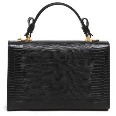2017新作人気 LUCIA Dolce&Gabbana(D&G)ドルチェ&ガッバーナ スーパーコピー イグアナプリント 2way レザーハンドバッグ Black