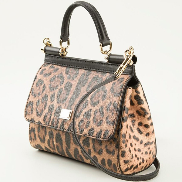17SS Dolce&Gabbana(D&G)ドルチェ&ガッバーナ スーパーコピー DG170 SMALL‘SICILY’BAG IN LEOPARD PRINT LEATHER