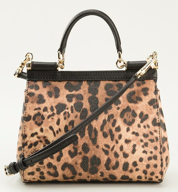 17SS Dolce&Gabbana(D&G)ドルチェ&ガッバーナ スーパーコピー DG170 SMALL‘SICILY’BAG IN LEOPARD PRINT LEATHER