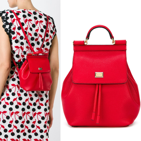 17SS Dolce&Gabbana(D&G)ドルチェ&ガッバーナ スーパーコピー DG230‘SICILY’LEATHER BACKPACK