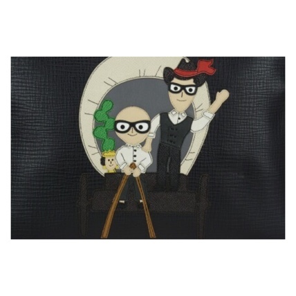 16-17AW 【(D&G)ドルチェ&ガッバーナ スーパーコピー】Dolce & Gabbana パッチ ジップ クラッチ BM1253AC73980999