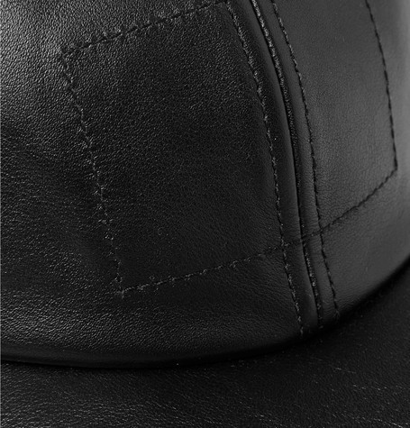 関税送料込★BALENCIAGA★バレンシアガ スーパーコピー フェルト＆レザーキャップ　黒