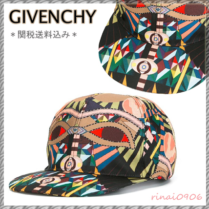 【税・送込】*GIVENCHY*ジバンシィスーパーコピーCrazy Cleopatra プリント キャップ マルチカラー