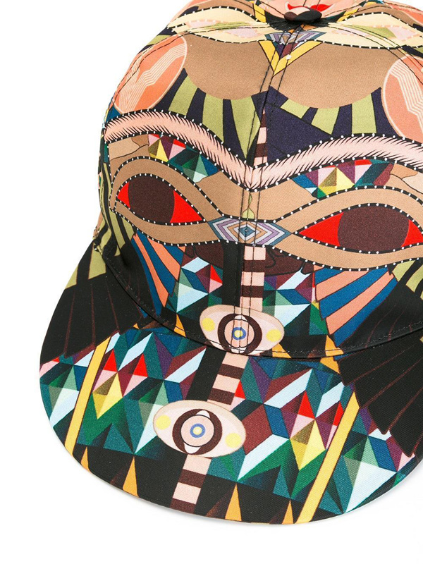 【税・送込】*GIVENCHY*ジバンシィスーパーコピーCrazy Cleopatra プリント キャップ マルチカラー