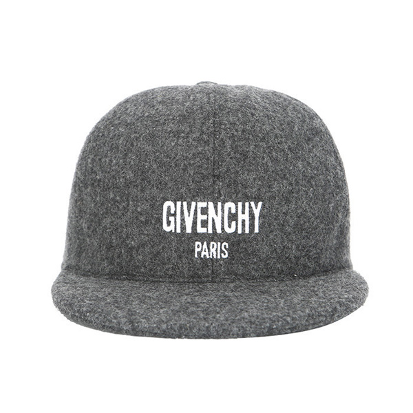 GIVENCHYジバンシィスーパーコピー 16AW ロゴ刺繍 ウール スナップバック/キャップ_GREY