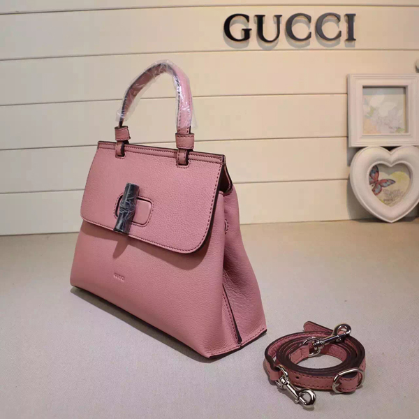 16春夏新作 グッチコピー ☆Gucci☆ Bamboo Daily Top Handle Bag(2way) 