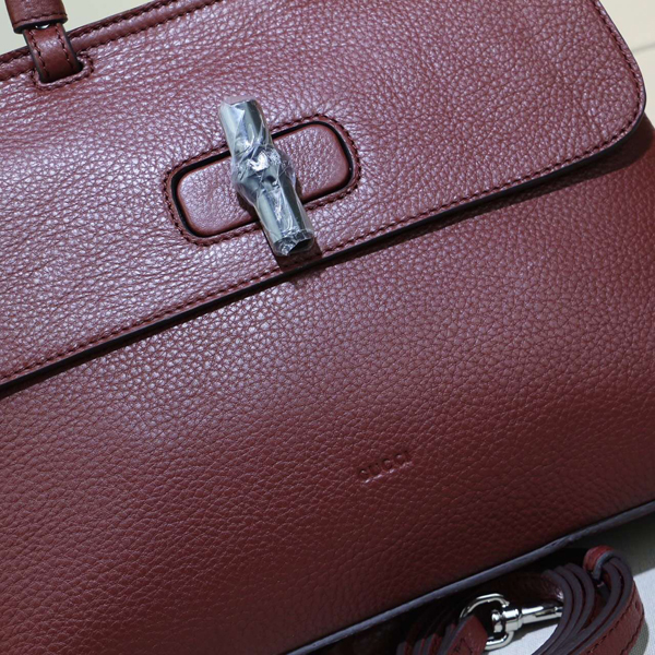 2015/16秋冬新作 GUCCI(グッチコピー) Bamboo デイリーレザーバッグ