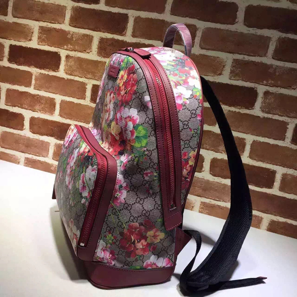 2016新作先取り☆【GUCCI】グッチコピー gg supreme canvas blooms backpack 405019 KU2BN 8693