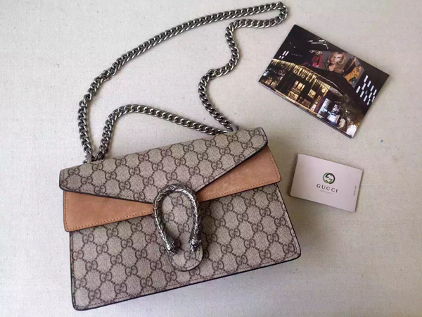 【GUCCI】15/16AW新作★グッチコピー ディオニュソスGGキャンバスBAG