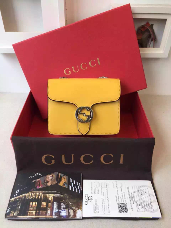 【GUCCI】15/16AW新作★グッチコピー 日本未入色インターロッキングBAG 387609 DKE0N 5529