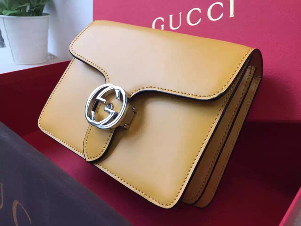 【GUCCI】15/16AW新作★グッチコピー 日本未入色インターロッキングBAG 387609 DKE0N 5529