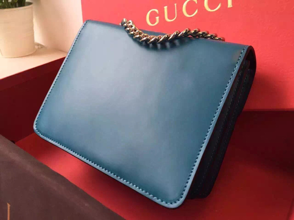 2016新作 GUCCI グッチコピー ポリッシュレザーショルダーバッグ 387609 DKE0N 4910