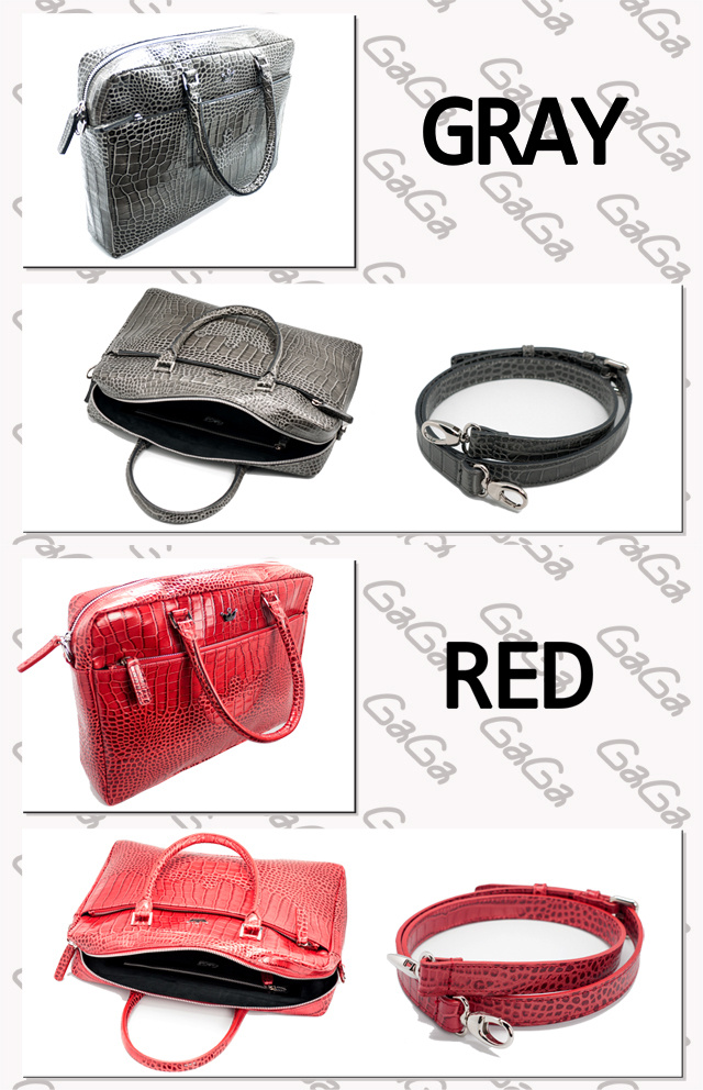 GaGa MILANO ガガミラノバッグスーパーコピー BRIEFCASE ブリーフケース クロコ型押し 11596103