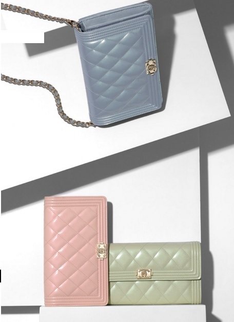 CHANELシャネルスーパーコピー☆ボーイシャネルツートンカーフスキンチェーンウォレット A80382 Y60434 2B092