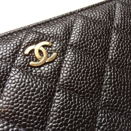 【CHANEL】シャネルスーパーコピーキャビアスキン♡ ラウンドジップ 長財布 黒 A50097