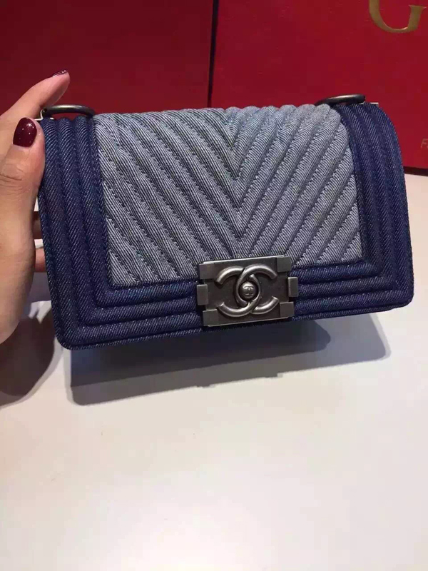 ★新作2015年春夏!! シャネルバッグスーパーコピー デニム BOY Chanel C80499