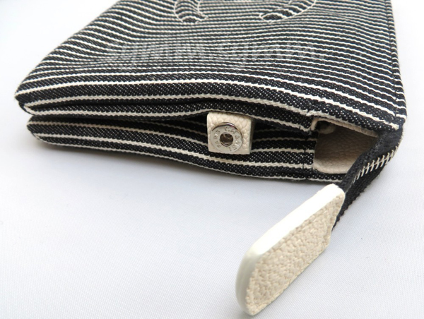 2015SS★Chanel★シャネルバッグスーパーコピーストライプ★デニムクラッチS★zip C48699