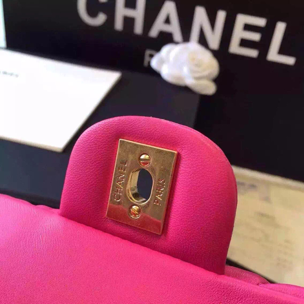 《超希少 早い者勝ち 》2015春夏新作　シャネルバッグスーパーコピー Chanel シェブロンミニバッグ　キャビアスキン　ピンク　G金具