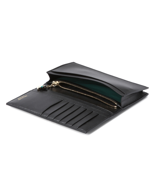 2015新作 Bvlgari(ブルガリスーパーコピー) カーフスキン 長財布 Black B01370