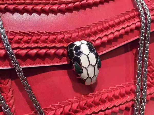2015新作Bvlgari ブルガリスーパーコピー トートバッグ 37659 SERPENTI レッド