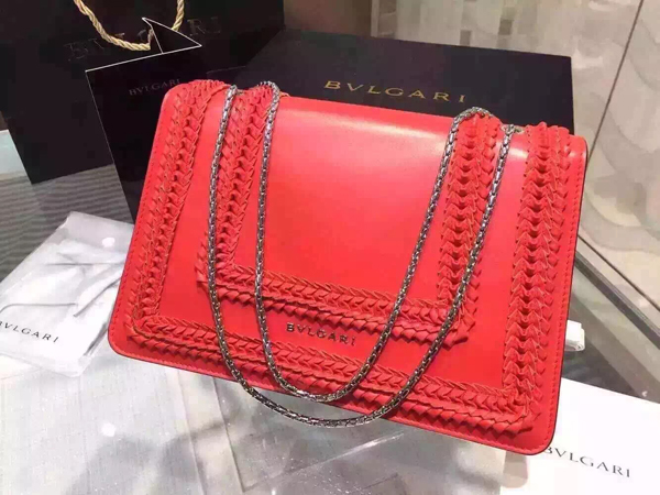 2015新作Bvlgari ブルガリスーパーコピー トートバッグ 37659 SERPENTI レッド